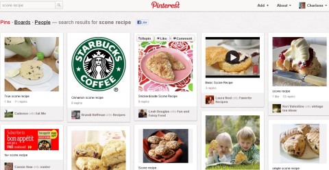 pinterest homepage - Popular products include makeup, clothing, DIY projects, recipes, hairstyles, and consumer goods. These categories overlap heavily with many top eCommerce industries and products which means Pinterest