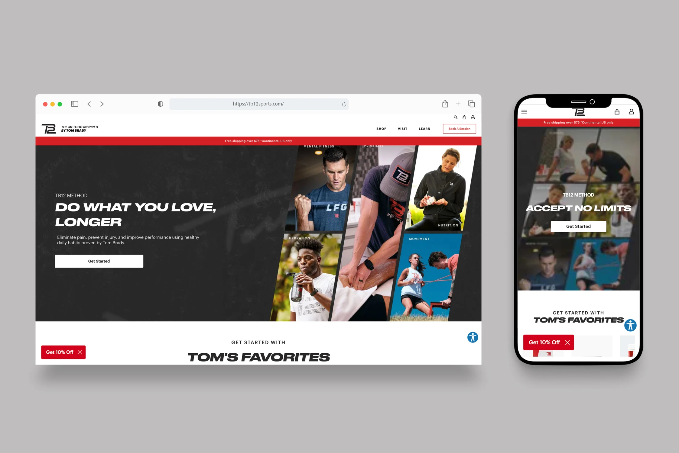 Tb12 Sports Shopify & React Development PWA