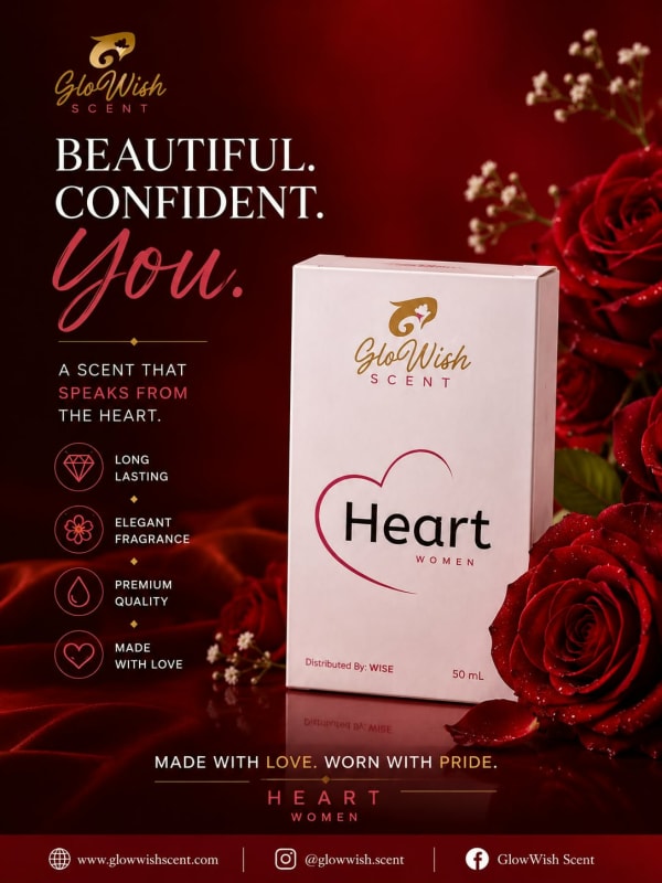 GlowWish Scent – Heart Women Eau de Parfum (50mL)