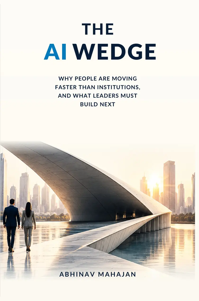 The AI Wedge book cover by Abhinav Mahajan