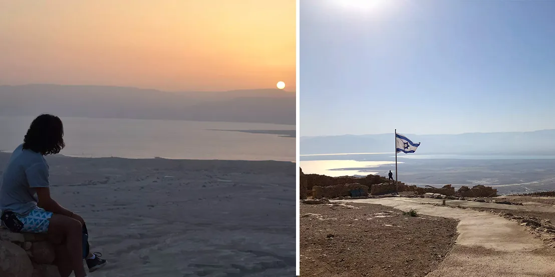 Incredible views from Masada on Birthright Israel in 2018