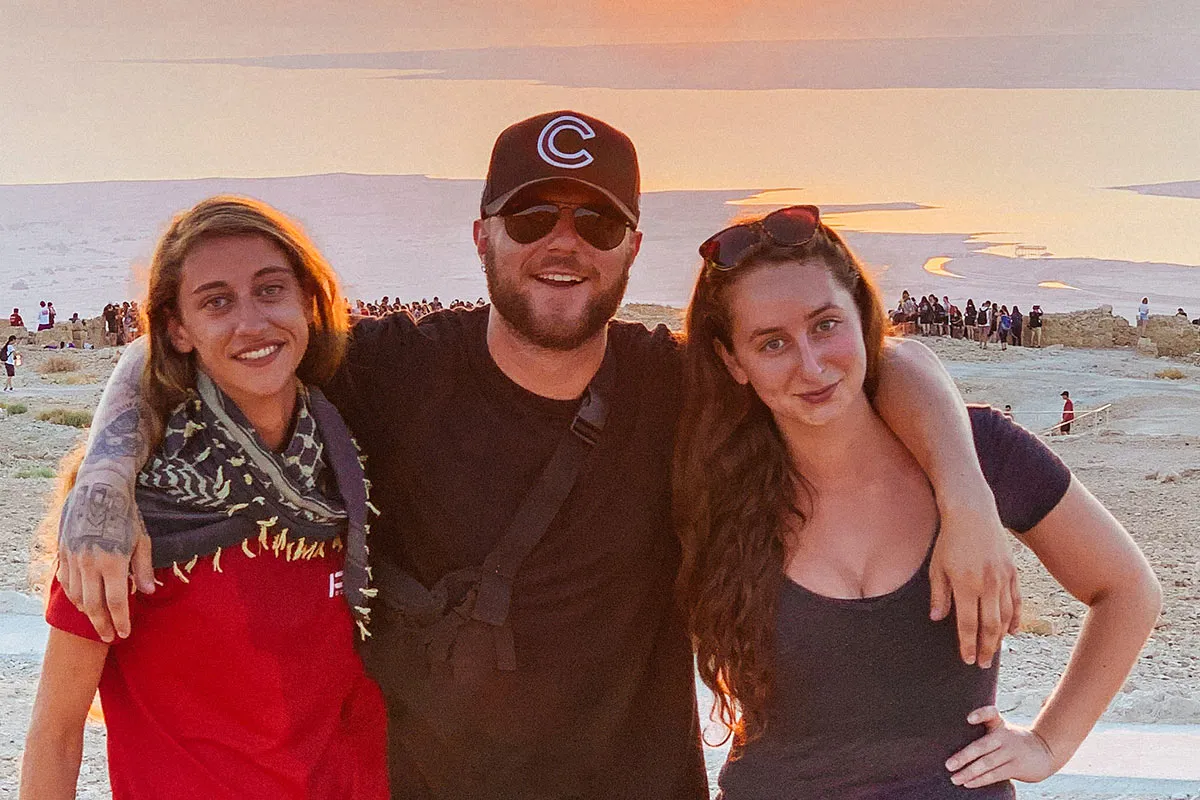 Corey with fellow Birthright Israel participants