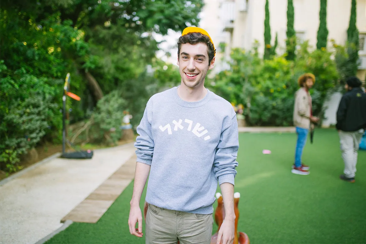 Cole Keister in Israel after his Birthright Israel trip