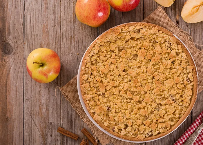 Easy Apple Crumble with Israeli Date Syrup