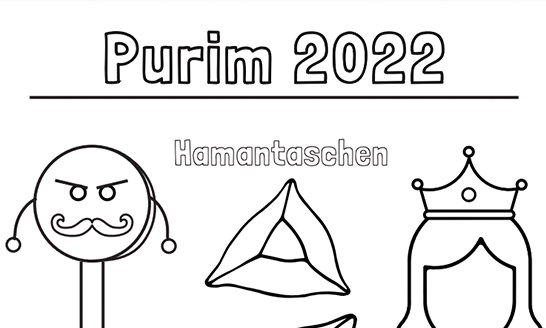 A Purim Coloring Page