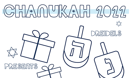 A Chanukah Coloring Page