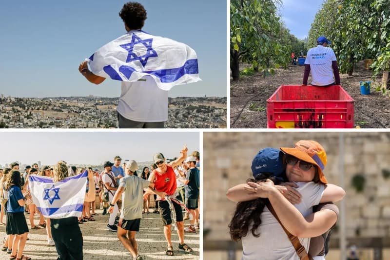 Images from Birthright Israel programs in summer 2024