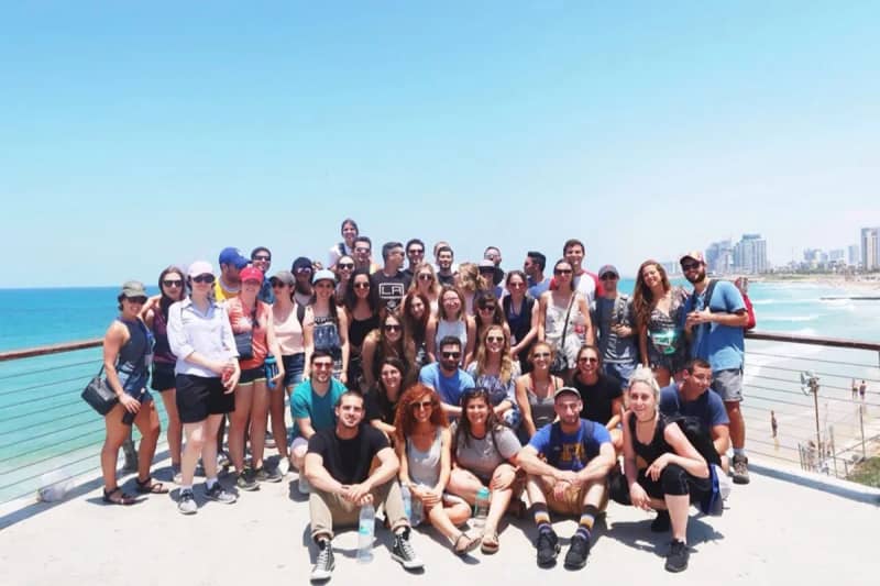 Eve with her Birthright Israel group