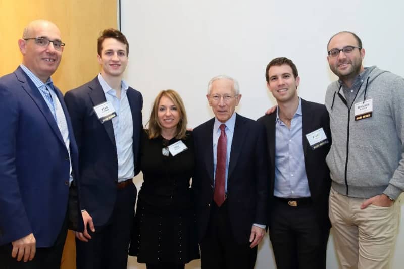 Yoram Tietz, Ryan Eisenman, Tova Dorfman, Stanley Fischer, Avery Rosin, Ben Birnbaum at the Excel 2017 Summit