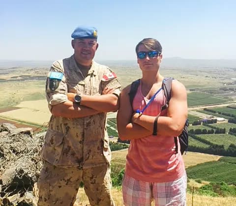 Jake Weiss in northern Israel in 2017