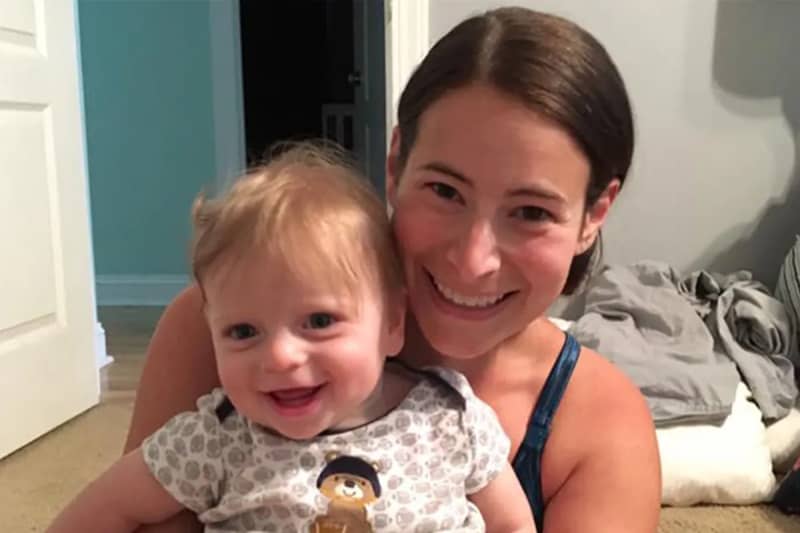 Sara Myer with her son Jake