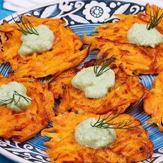 Spiced Sweet Potato Latkes
