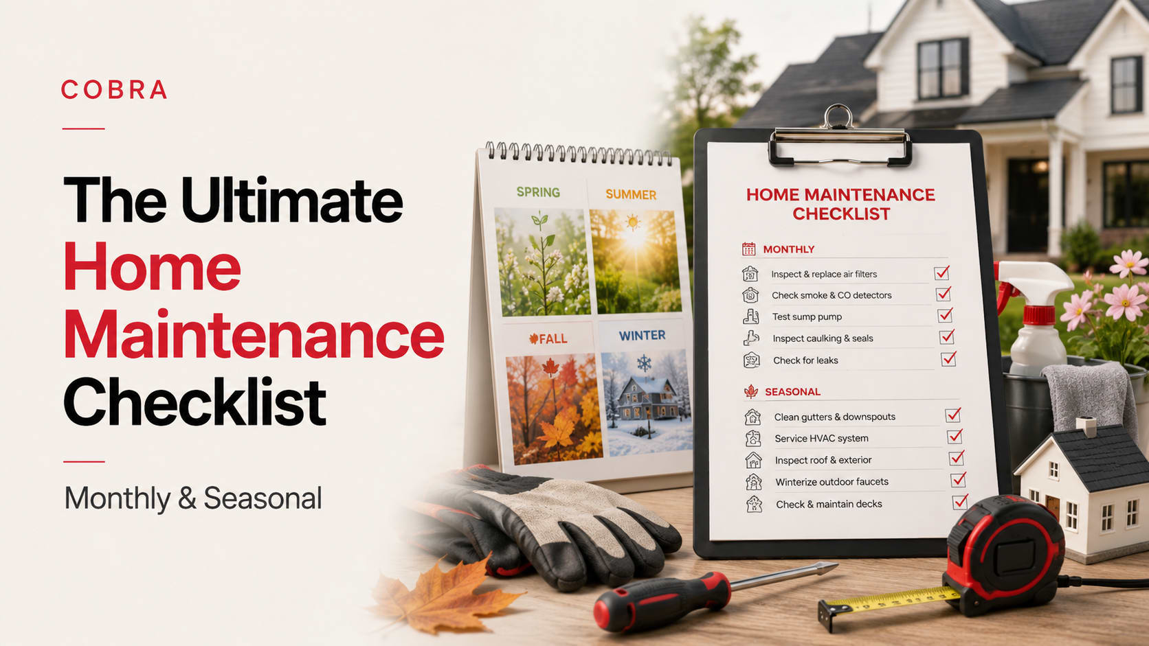 The Ultimate Home Maintenance Checklist (Monthly & Seasonal)