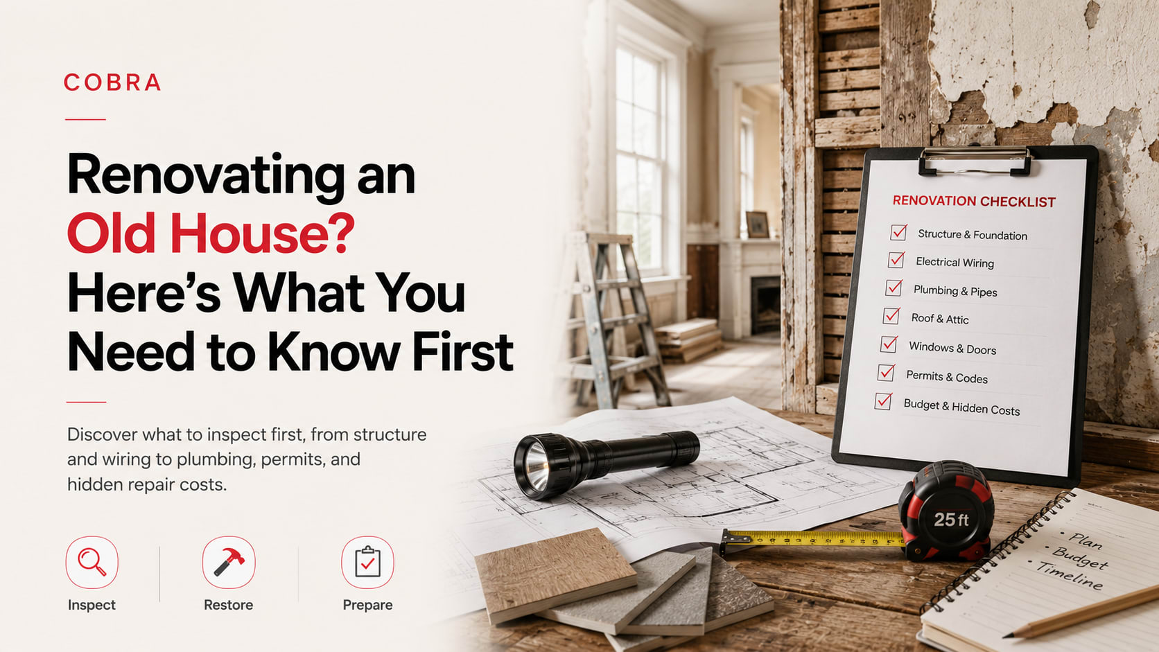 Renovating an Old House? Here's What You Need to Know First