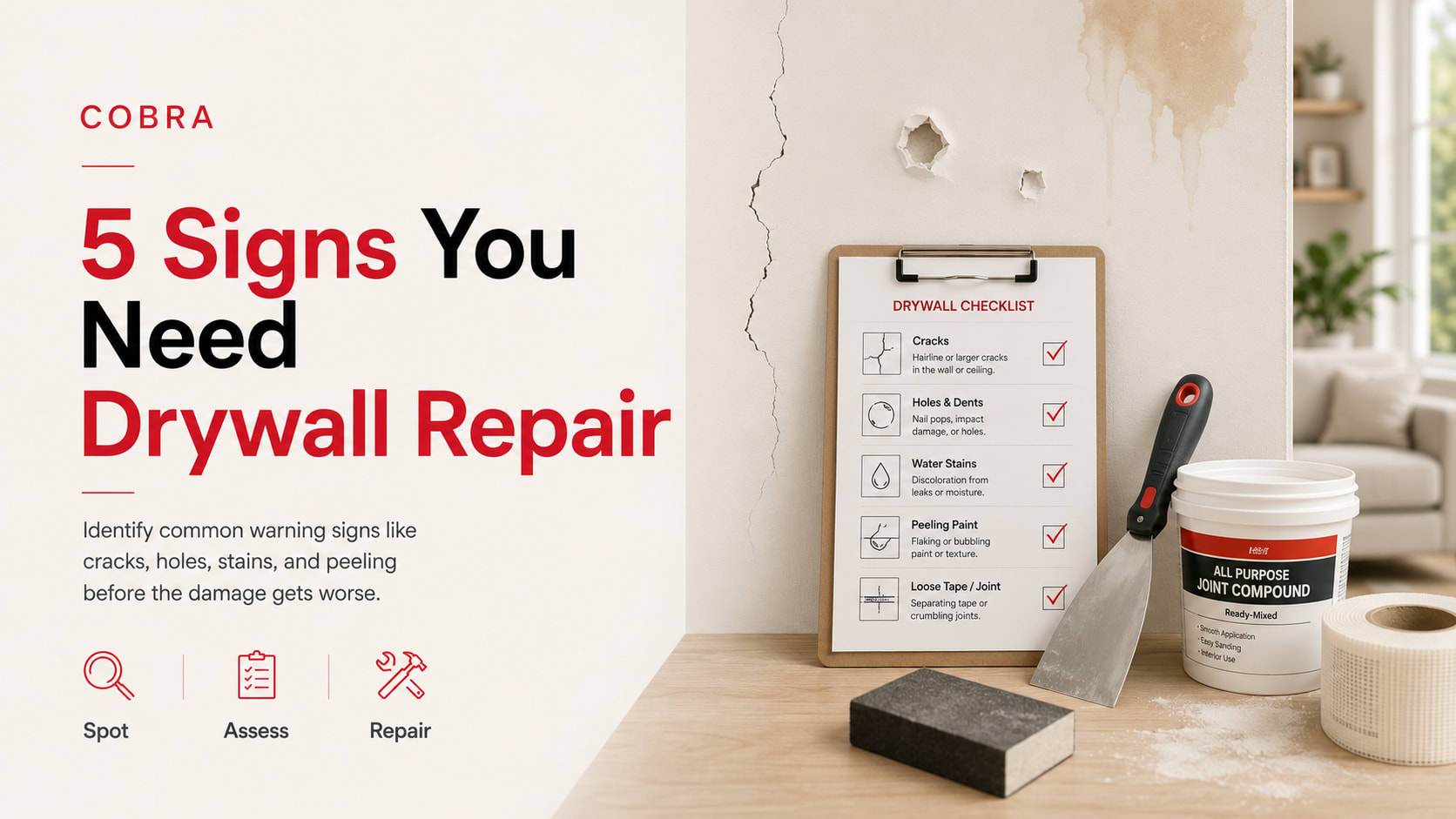 5 Signs You Need Drywall Repair