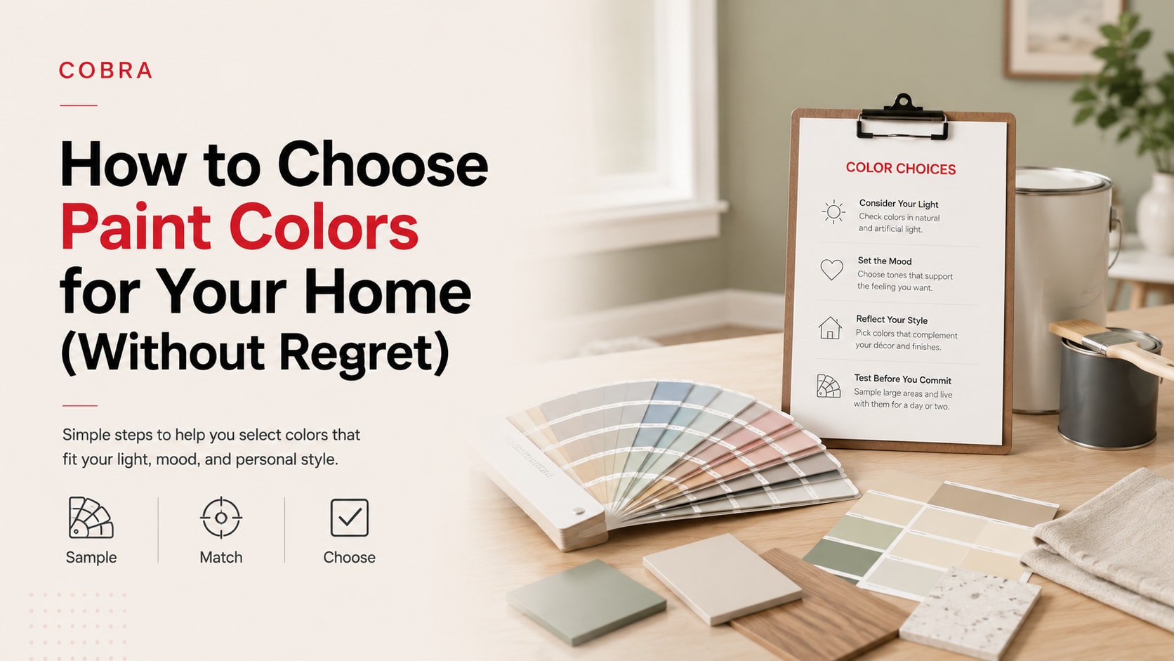 How to Choose Paint Colors for Your Home (Without Regret)