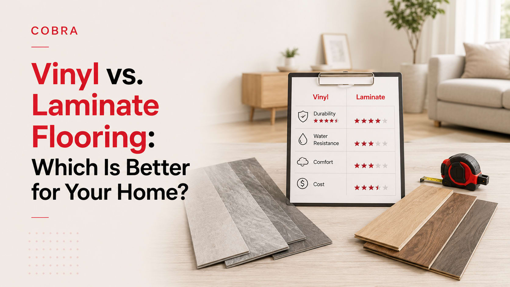 Vinyl vs. Laminate Flooring: Which Is Better for Your Home?