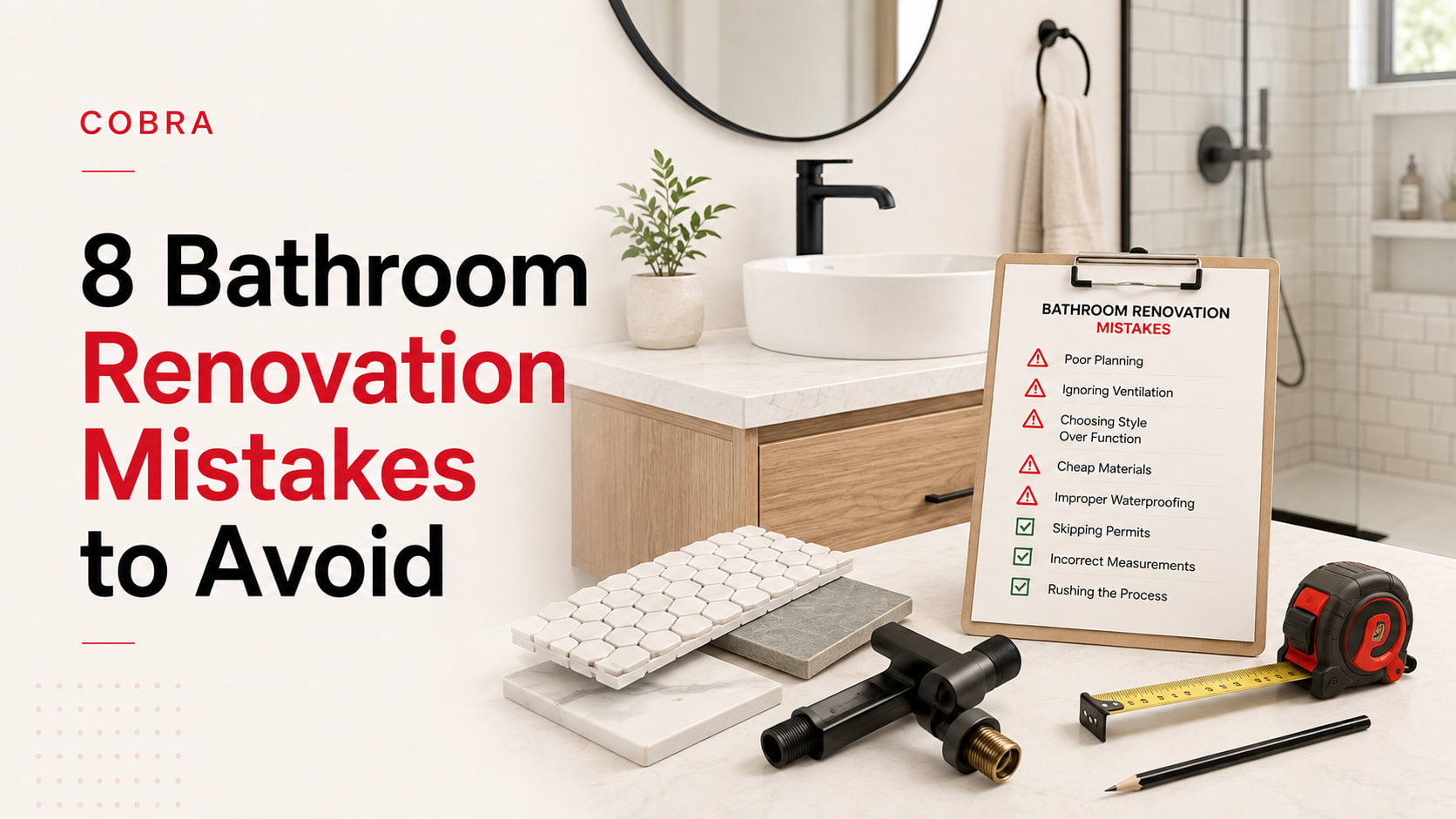 8 Bathroom Renovation Mistakes to Avoid