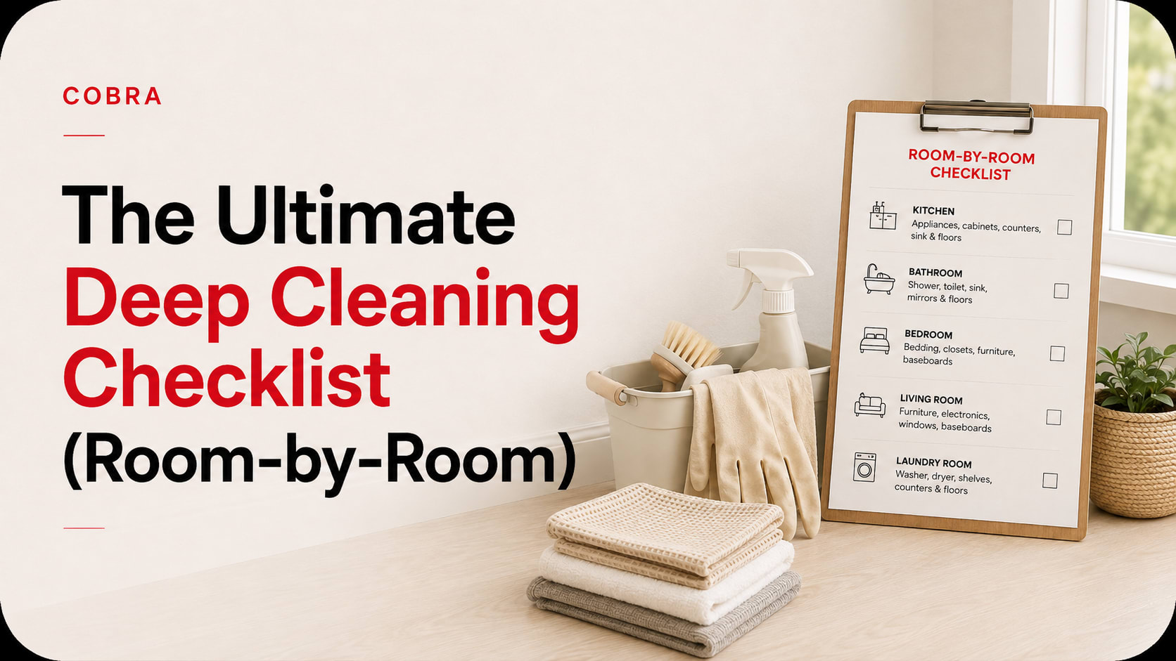 The Ultimate Deep Cleaning Checklist (Room-by-Room)