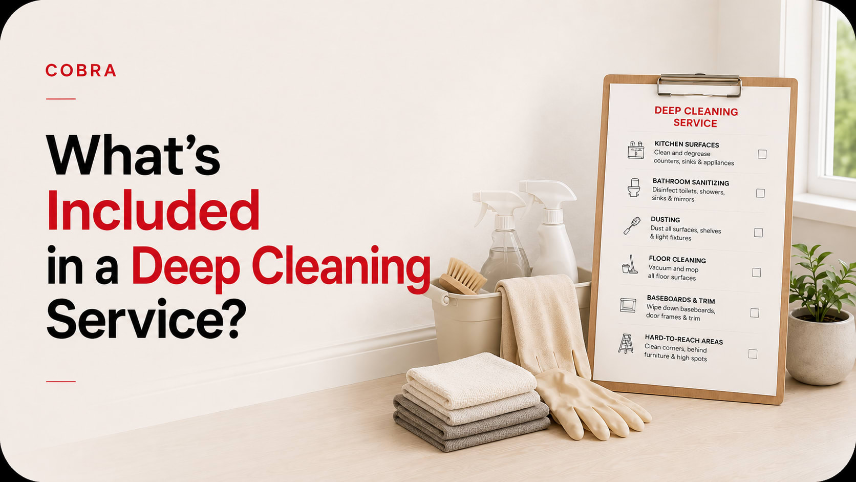 What's Included in a Deep Cleaning Service?