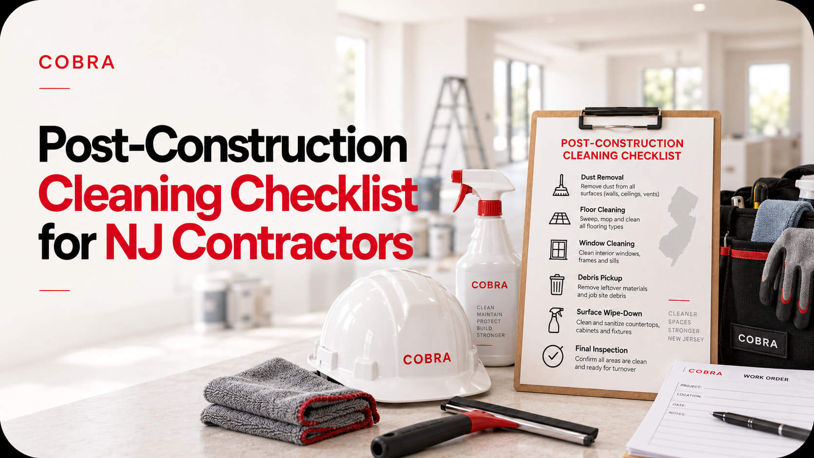 Post-Construction Cleaning Checklist for NJ Contractors