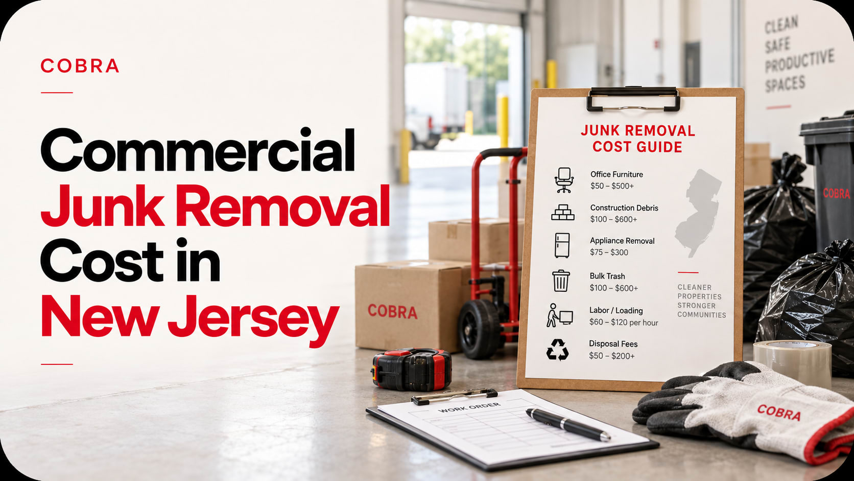 Commercial Junk Removal Cost in New Jersey