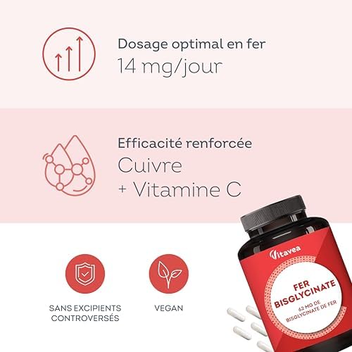 Vue 2 de Fer Bisglycinate Mg Vitamine