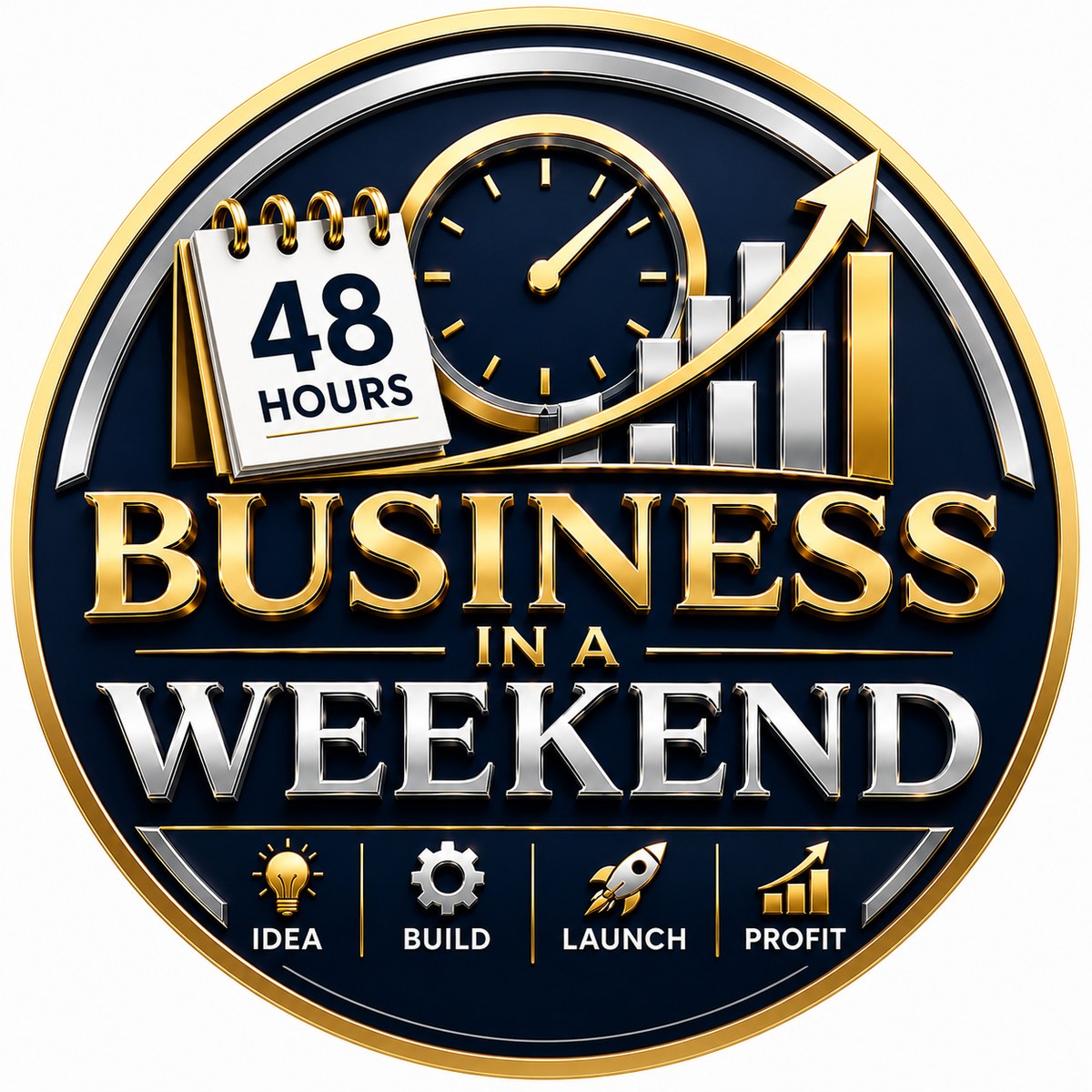Business in a Weekend certified 48-hour premium badge