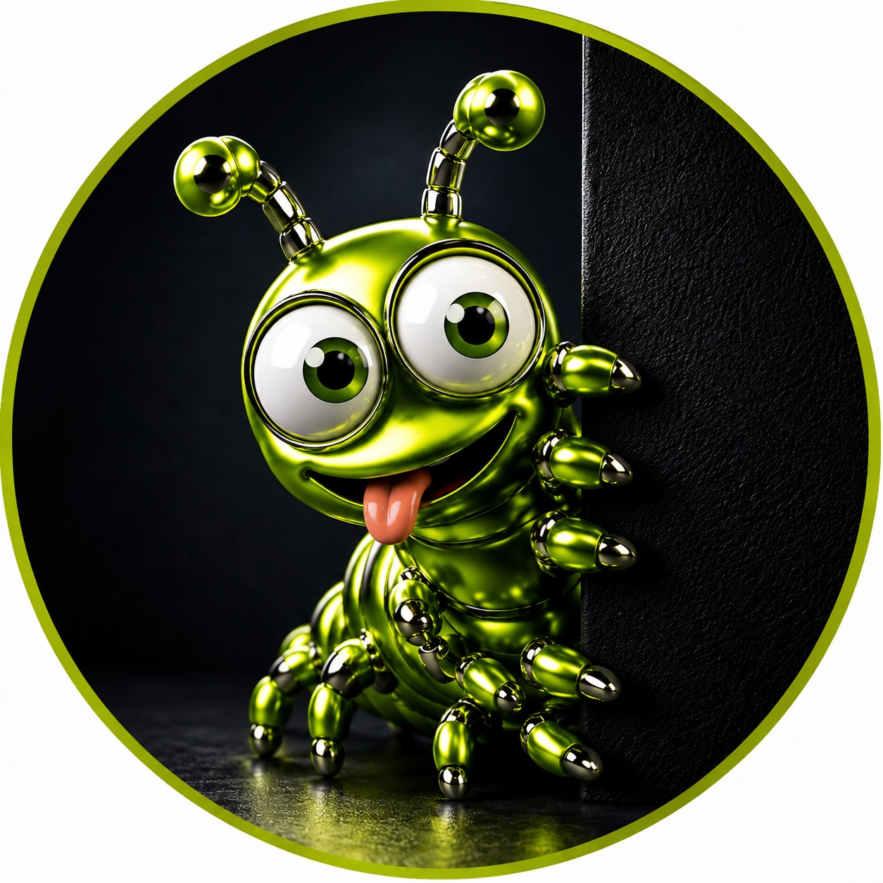 DP the DefiPede, small mascot companion beside the footer branding