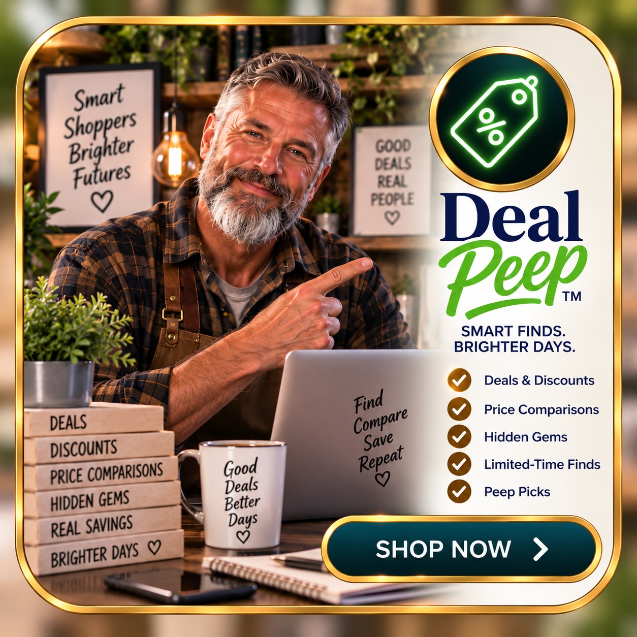 Deal Peep shop card