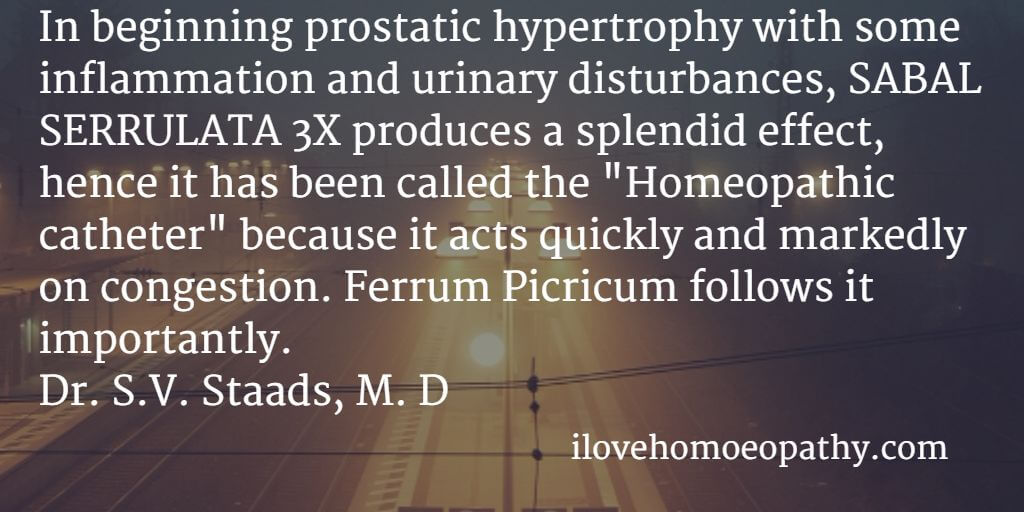 Prostatic hypertrophy