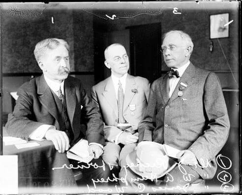 Group portrait of Dr. J. Rickey Horner, Dr. W. A. Humphrey, and Dr. James Wood