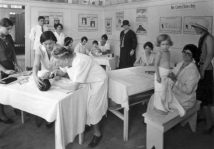 Year 1896 = discussion between a group of doctors:
