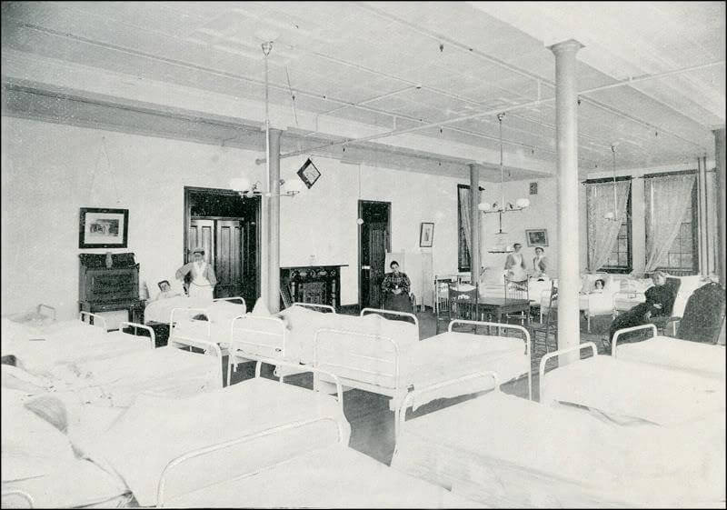 One of many patient halls (Talcott Hall) in the magnificent Middletown State Homeopathic Hospital, N...