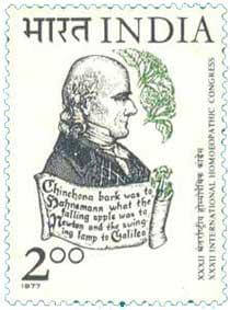 A Stamp released on October 6th of 1977 for Dr. Samuel Hahnemann