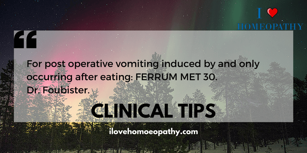 For post operative vomiting