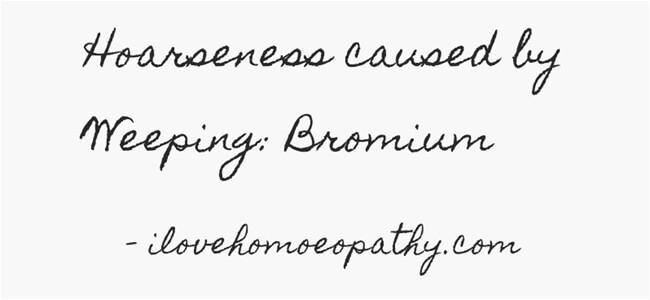 Hoarseness of voice