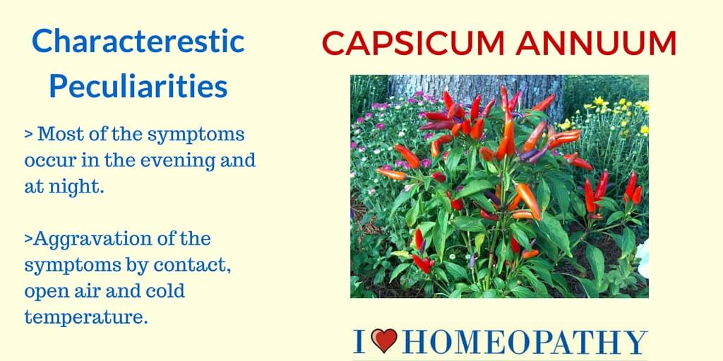 CAPSICUM PECULIAR CHARACTERESTICS