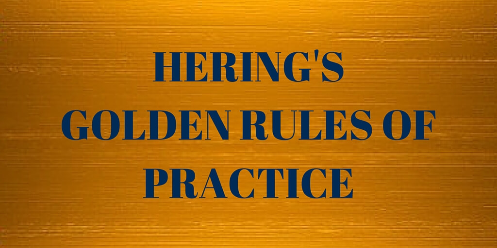 HERING'S GOLDEN RULES OF PRACTICE