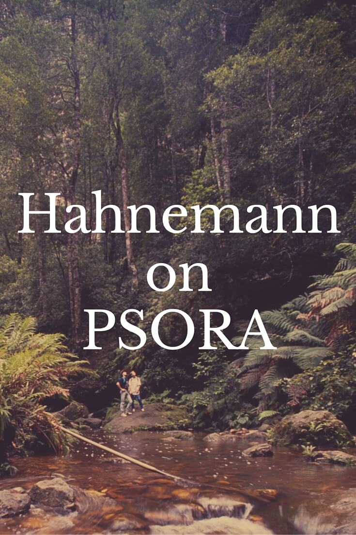 Hahnemann's Doctrine of PSORA in the treatment of disease in children.