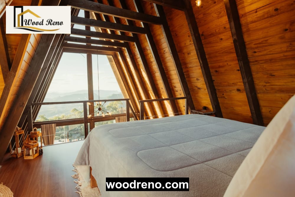Hands applying eco-friendly polish on the wood grain of a wooden bed frame using a soft cloth