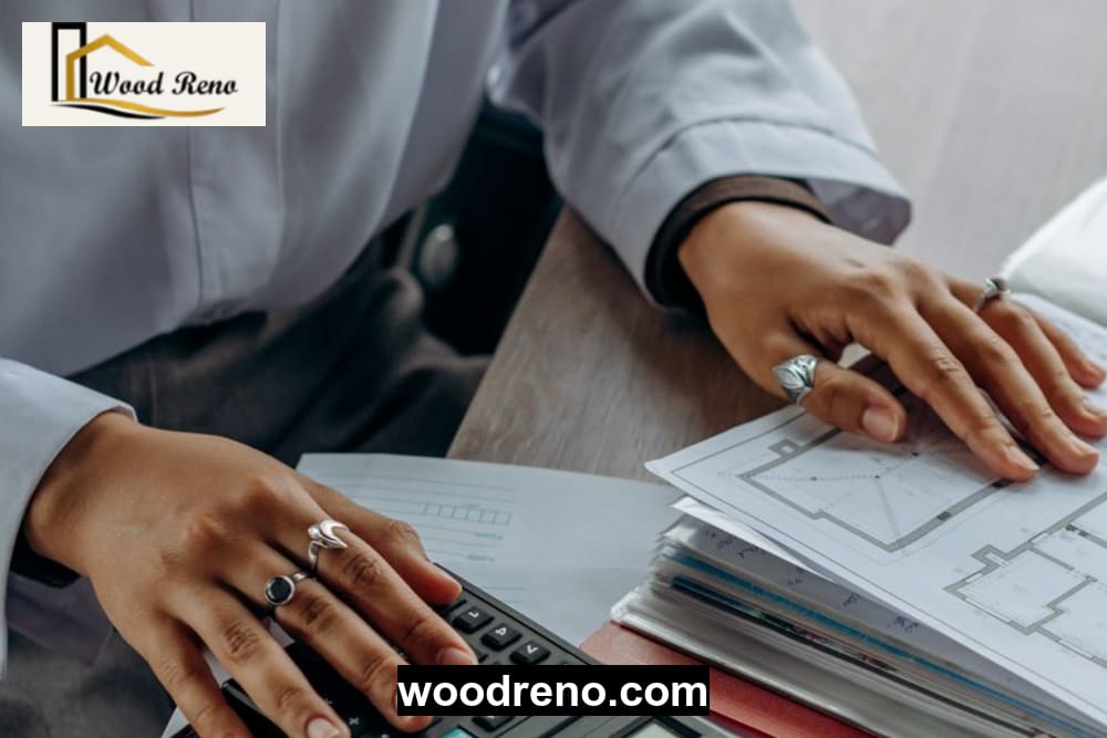 Step-by-step visual guide demonstrating how to calculate kitchen cabinet cost per square foot including materials, labor, and add-ons in Pakistan