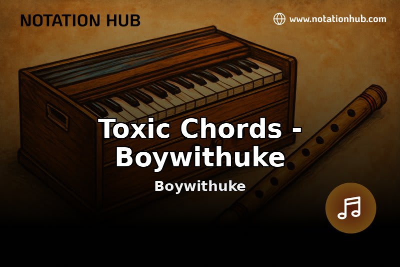 Toxic Chords - Boywithuke Flute Notes & Guitar Chords - Boywithuke ...