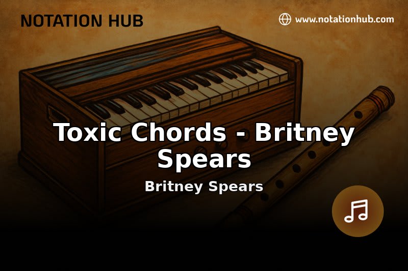 Toxic Chords - Britney Spears Flute Notes & Guitar Chords - Britney ...