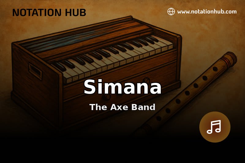Simana Flute Notes & Guitar Chords - The Axe Band | Sargam Notation ...