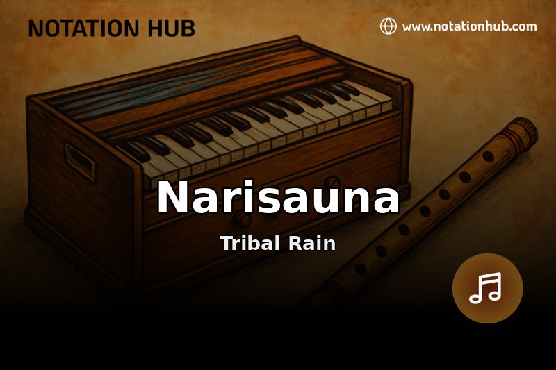 Narisauna Flute Notes & Guitar Chords - Tribal Rain | Sargam Notation ...