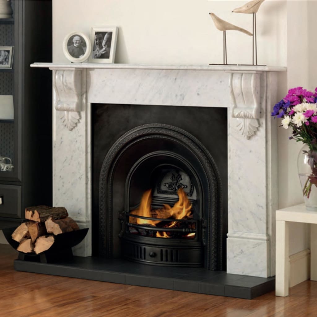 Paint the fireplace black