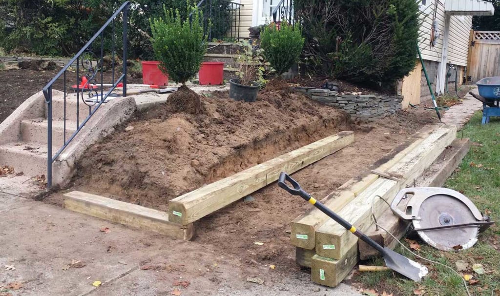 Prepare the Retaining Wall Area