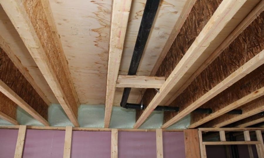 How To Frame A Wall Parallel To Ceiling Joists?
