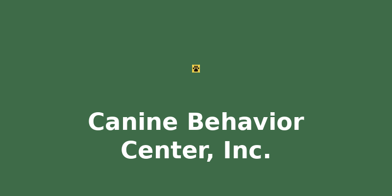 Canine Behavior Center, Inc.